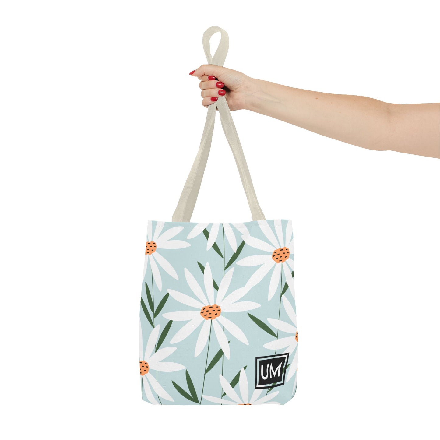 Bolso de mano con estampados florales llamativos (AOP)