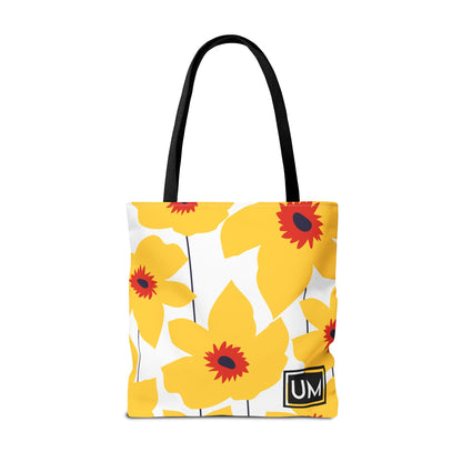 Bolso de mano con estampados florales llamativos (AOP)