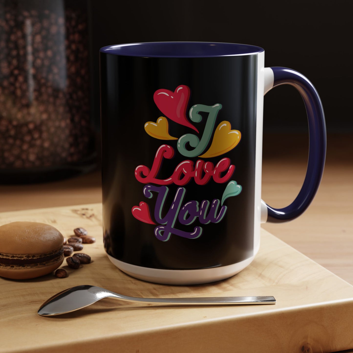 Taza de café con la frase "Te amo" (11, 15 oz)