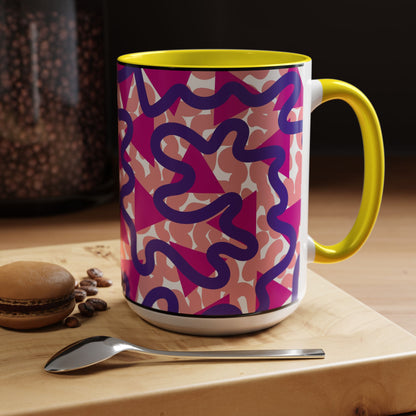 Taza de café abstracta (11, 15 oz)