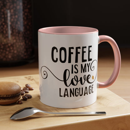 Taza Mi amor por el café (11, 15 oz)