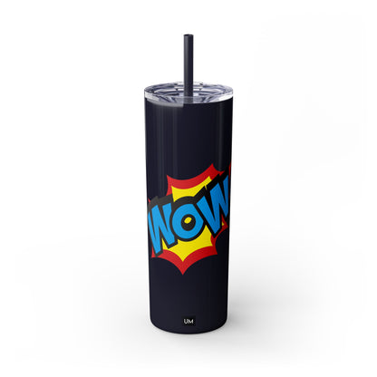 Vaso WoW con pajita, 20 oz