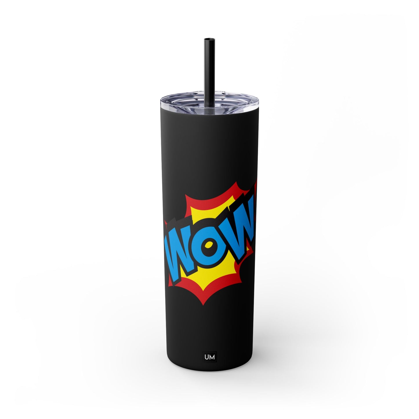 Vaso WoW con pajita, 20 oz