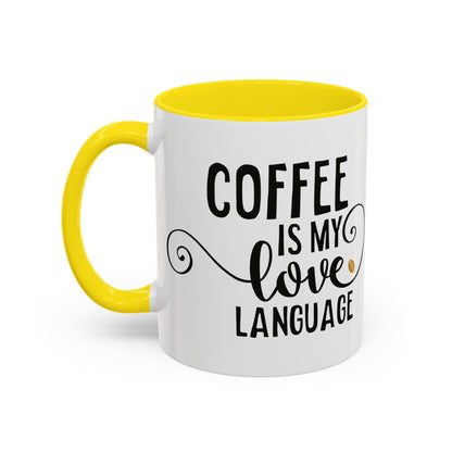 Taza Mi amor por el café (11, 15 oz)