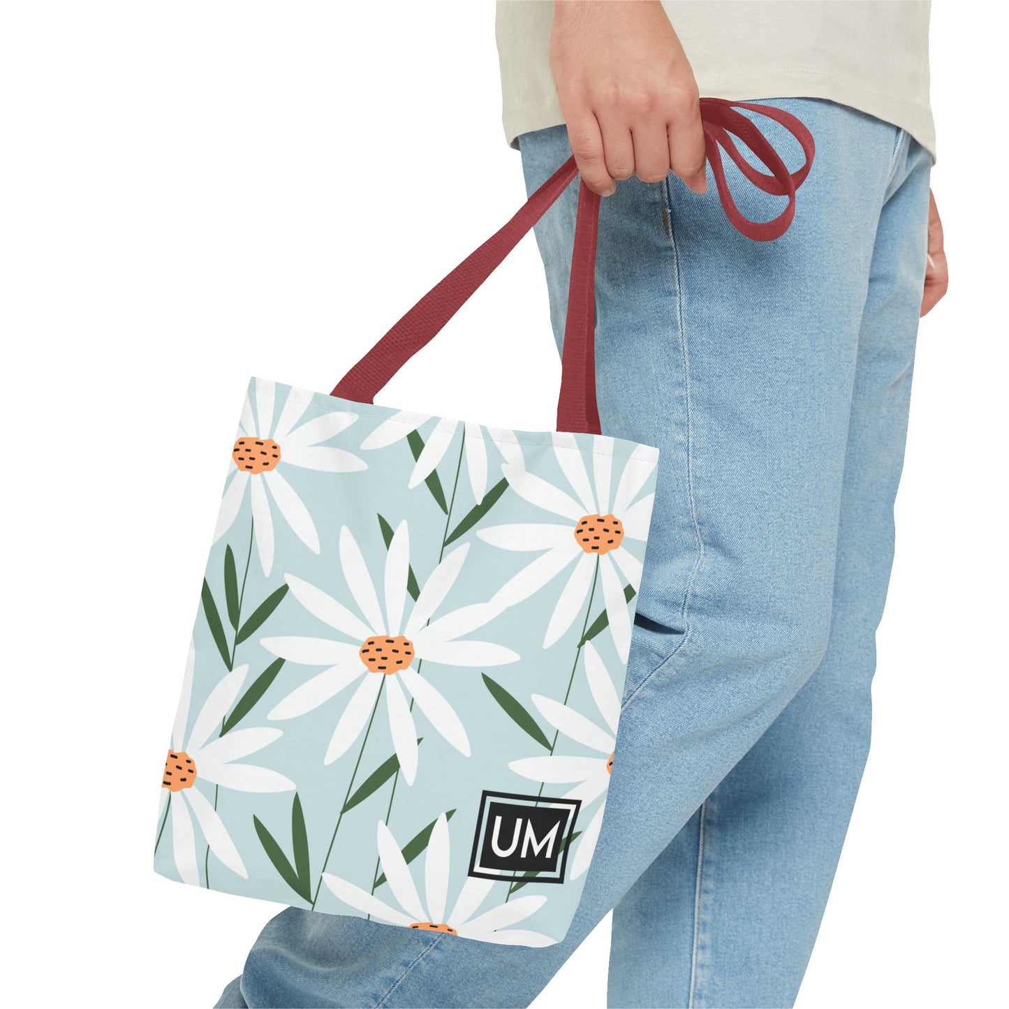 Bolso de mano con estampados florales llamativos (AOP)