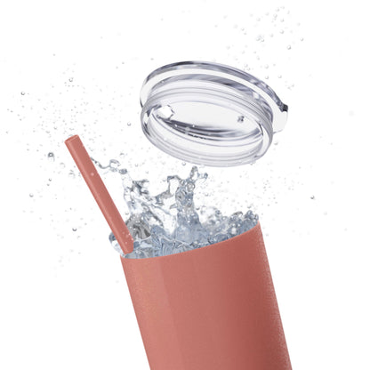 Plain Tumbler with Straw, 20oz