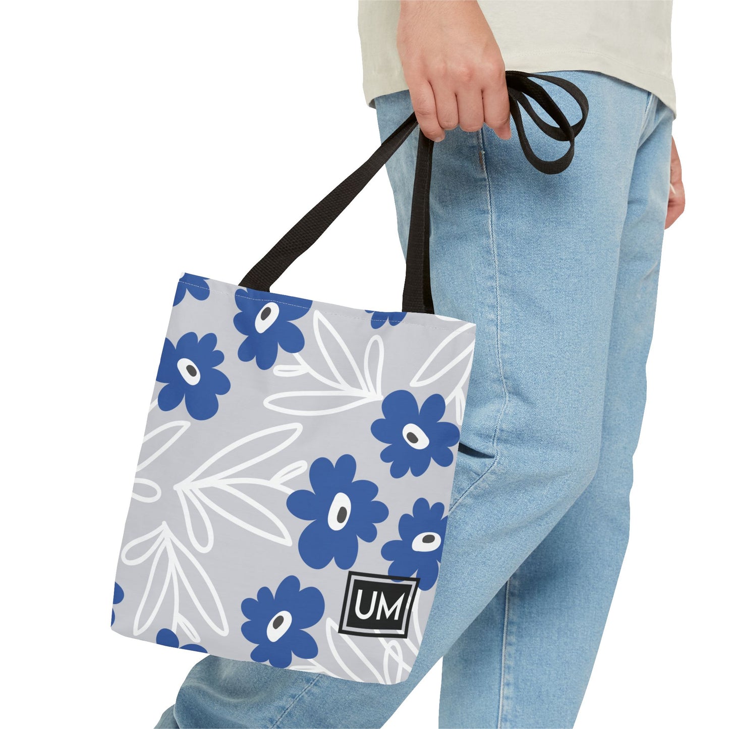 Bolso de mano con estampados florales llamativos (AOP)