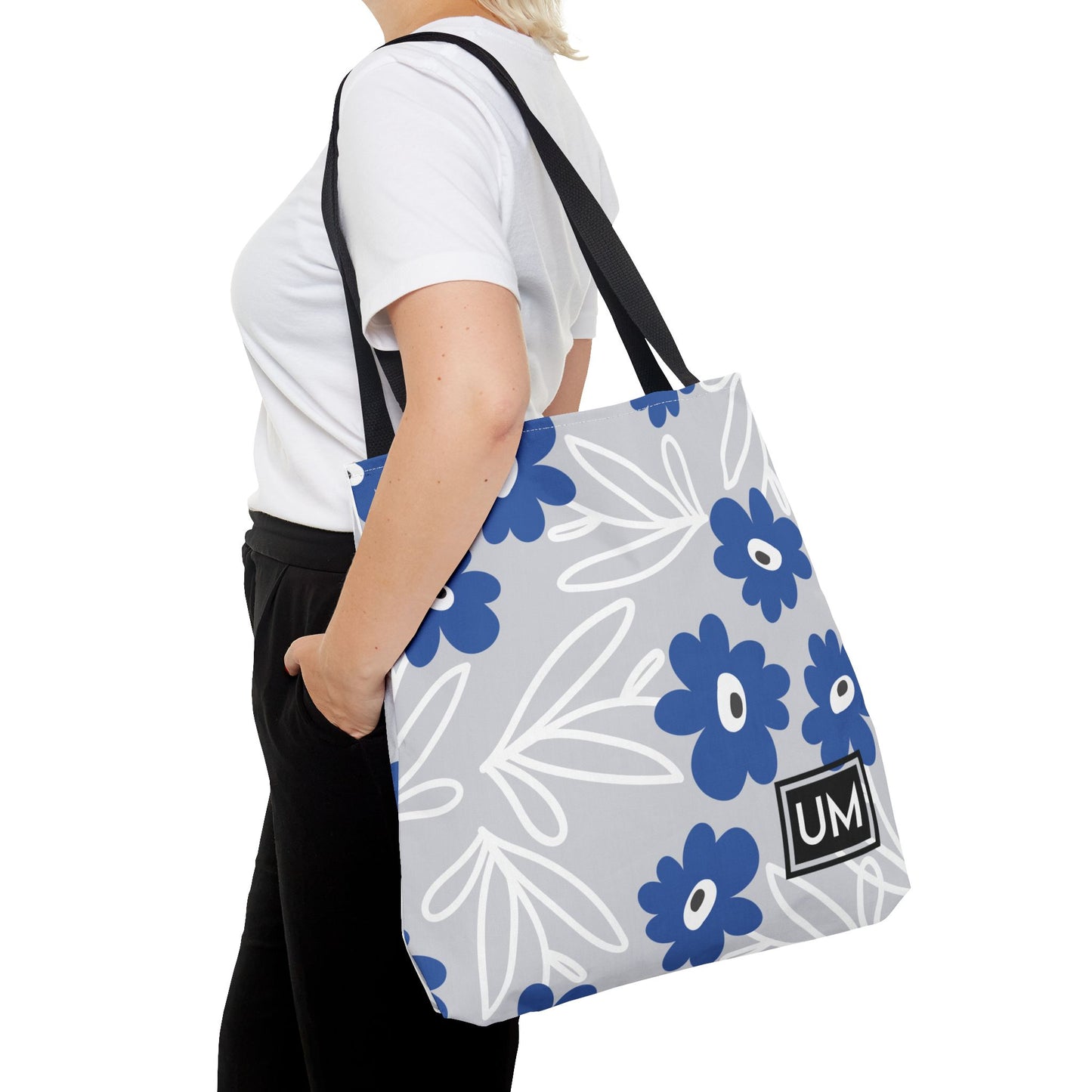 Bolso de mano con estampados florales llamativos (AOP)