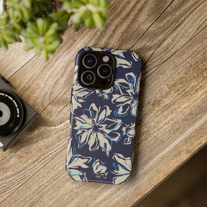 Blue Flor Tough Case