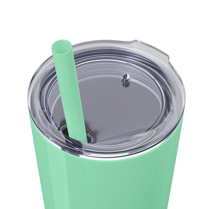 Plain Tumbler with Straw, 20oz