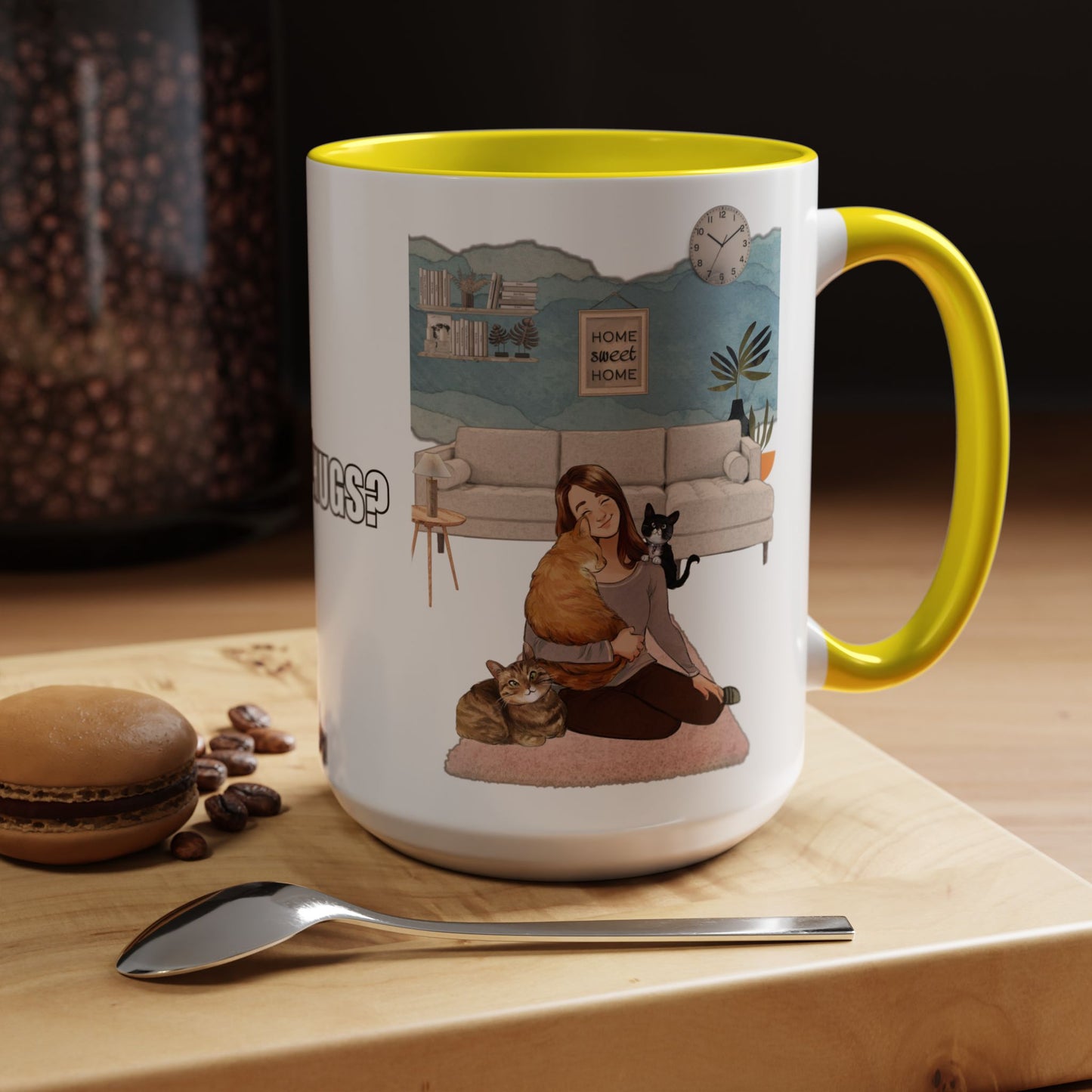 Taza de café con abrazos gratis (11 oz y 15 oz)