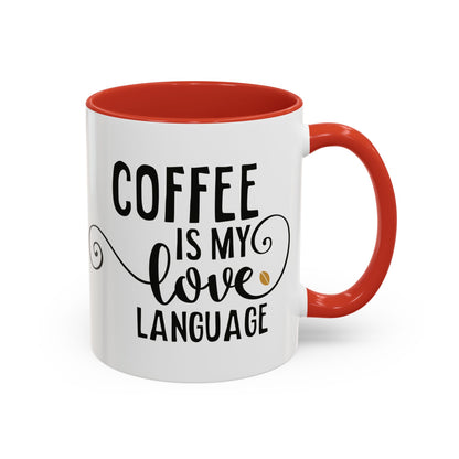 Taza Mi amor por el café (11, 15 oz)