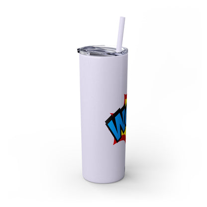 Vaso WoW con pajita, 20 oz