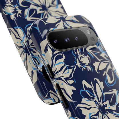 Blue Flor Tough Case