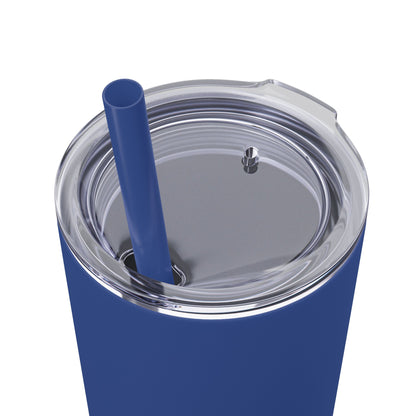 Plain Tumbler with Straw, 20oz