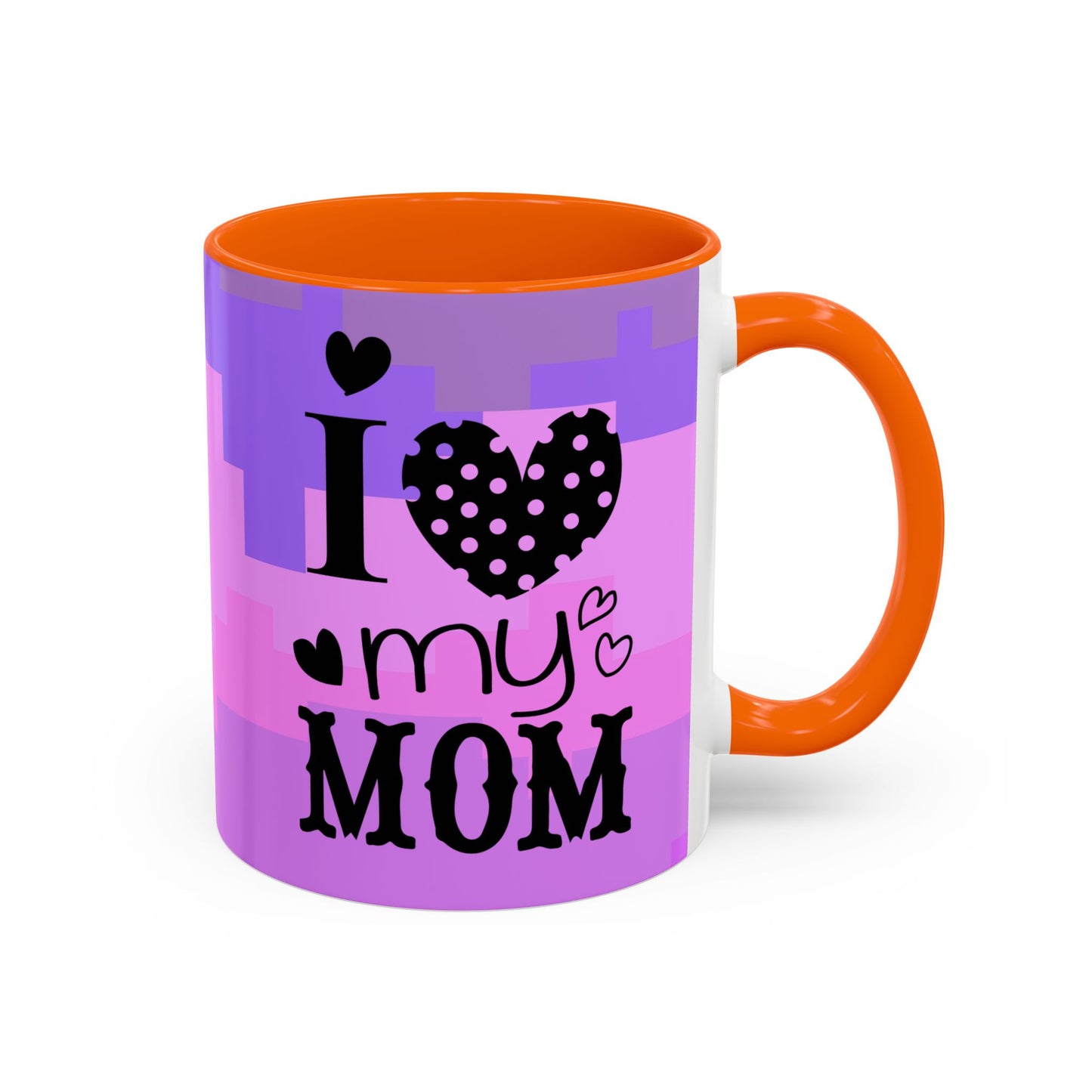 Taza de café con la frase "Te amo mamá" (11, 15 oz)