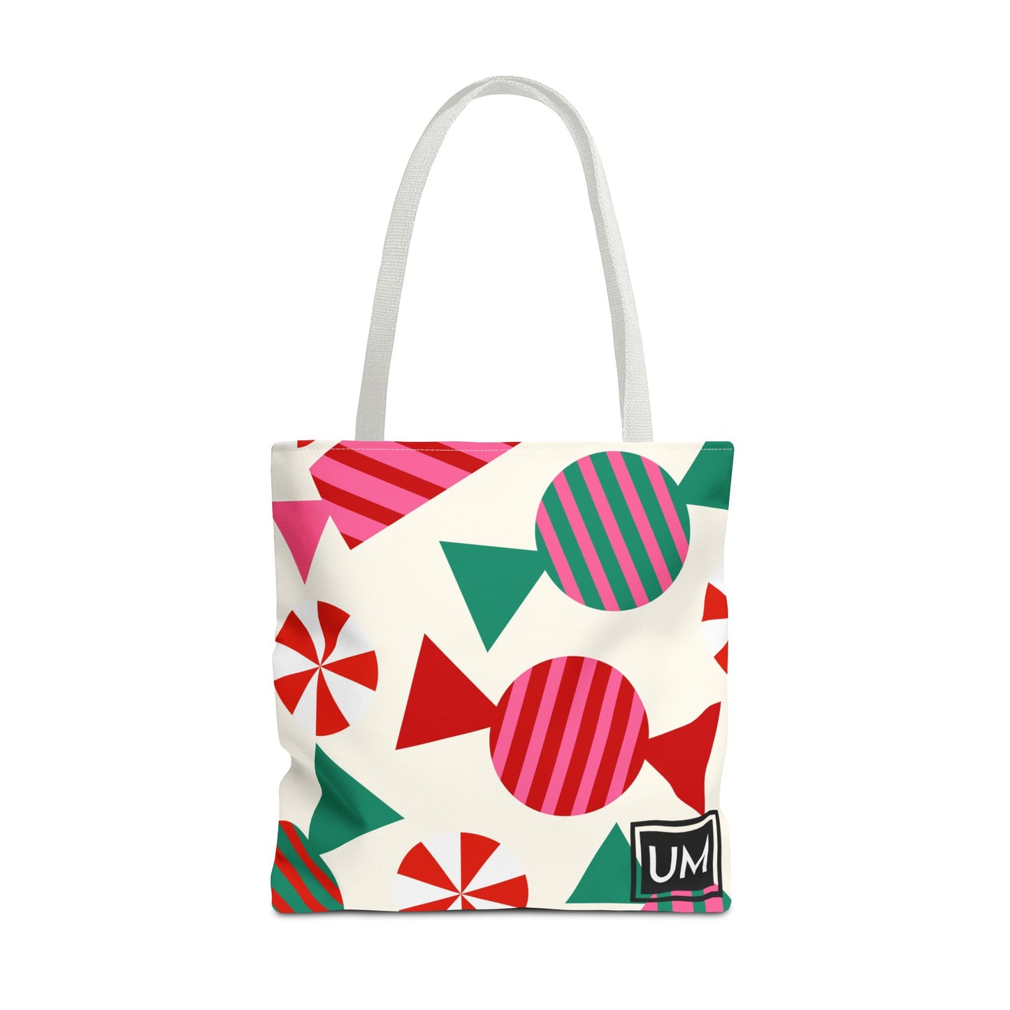 Bolsa de mano navideña moderna (AOP)