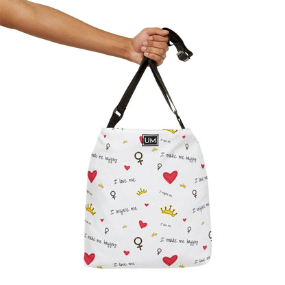 Bolsa de mano ajustable con corazones