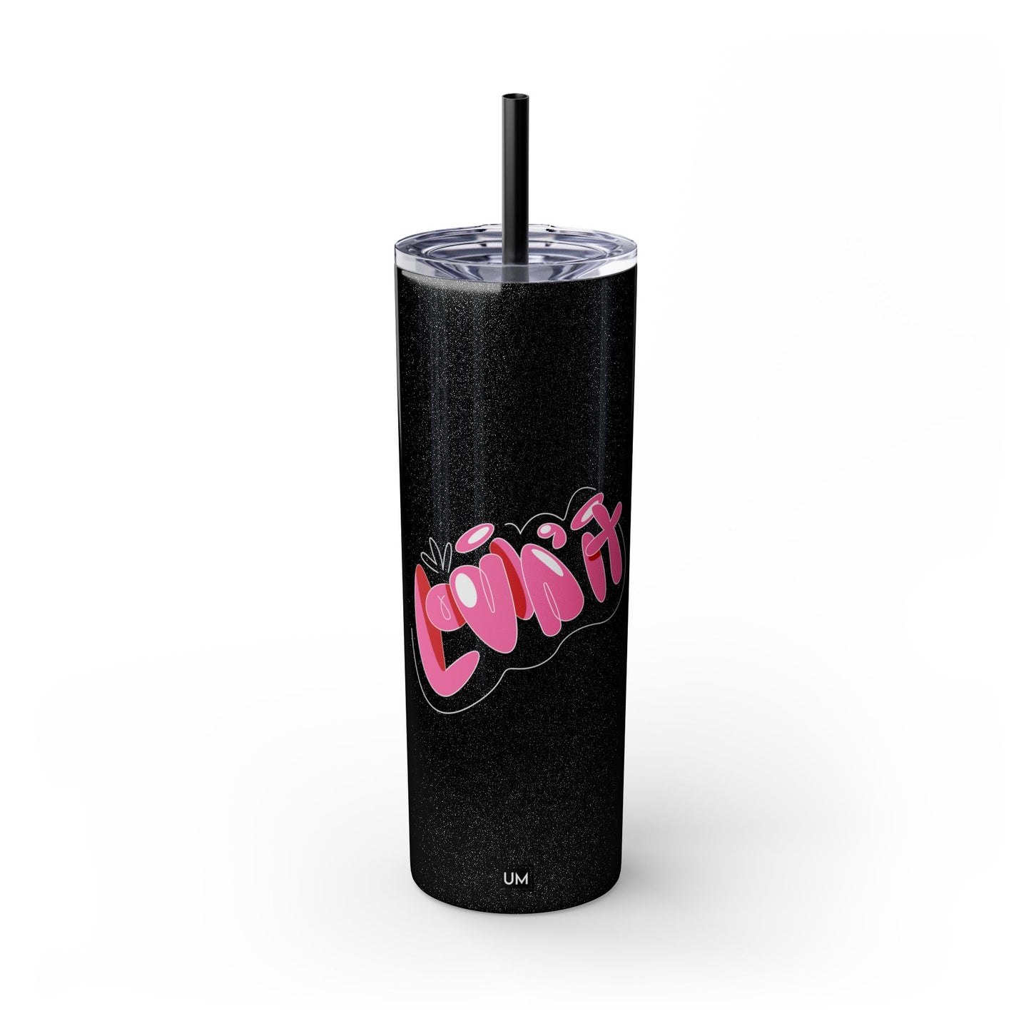 Vaso con pajita Love, 20 oz