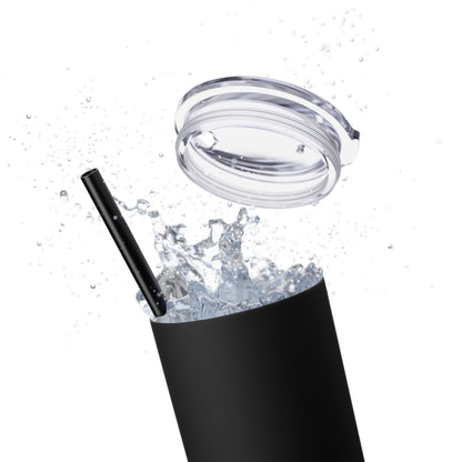 Plain Tumbler with Straw, 20oz