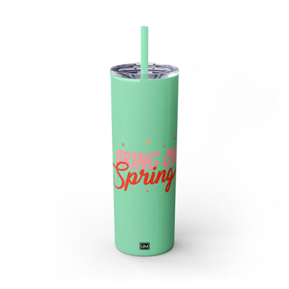 Vaso Spring con pajita, 20 oz