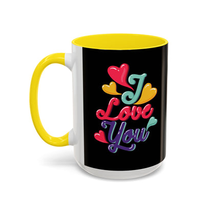 Taza de café con la frase "Te amo" (11, 15 oz)