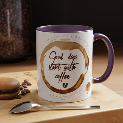 Comienza tu día con una taza de café (11, 15 oz)