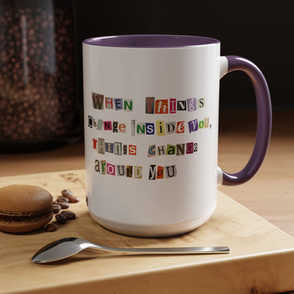 Taza de café Think Positive (11, 15 oz)