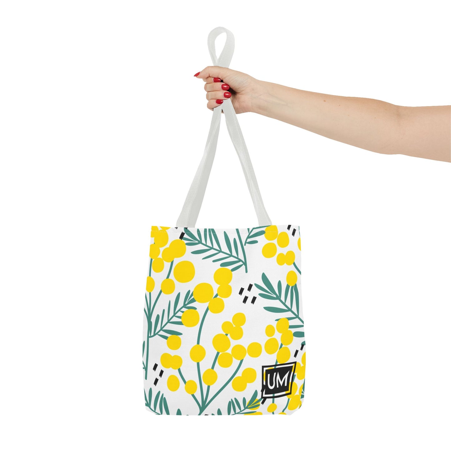 Bolso de mano con estampados florales llamativos (AOP)